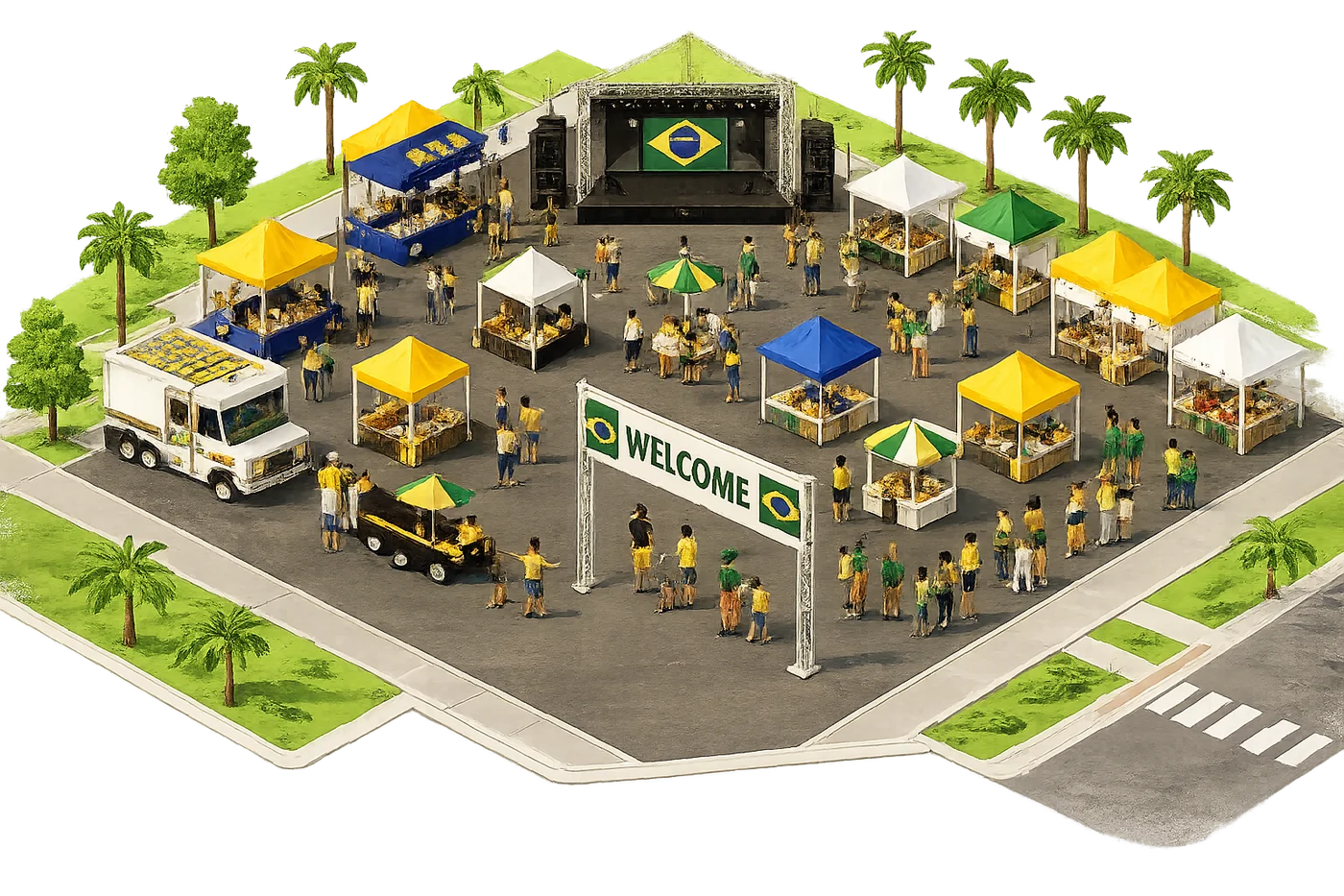 Brazilian Family Day event layout